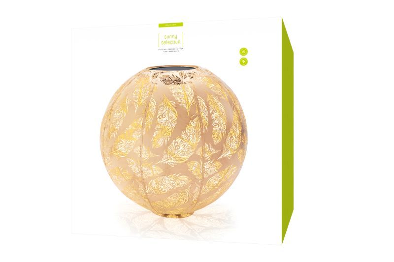STT Solar Laterne Antic Ball Feder 40