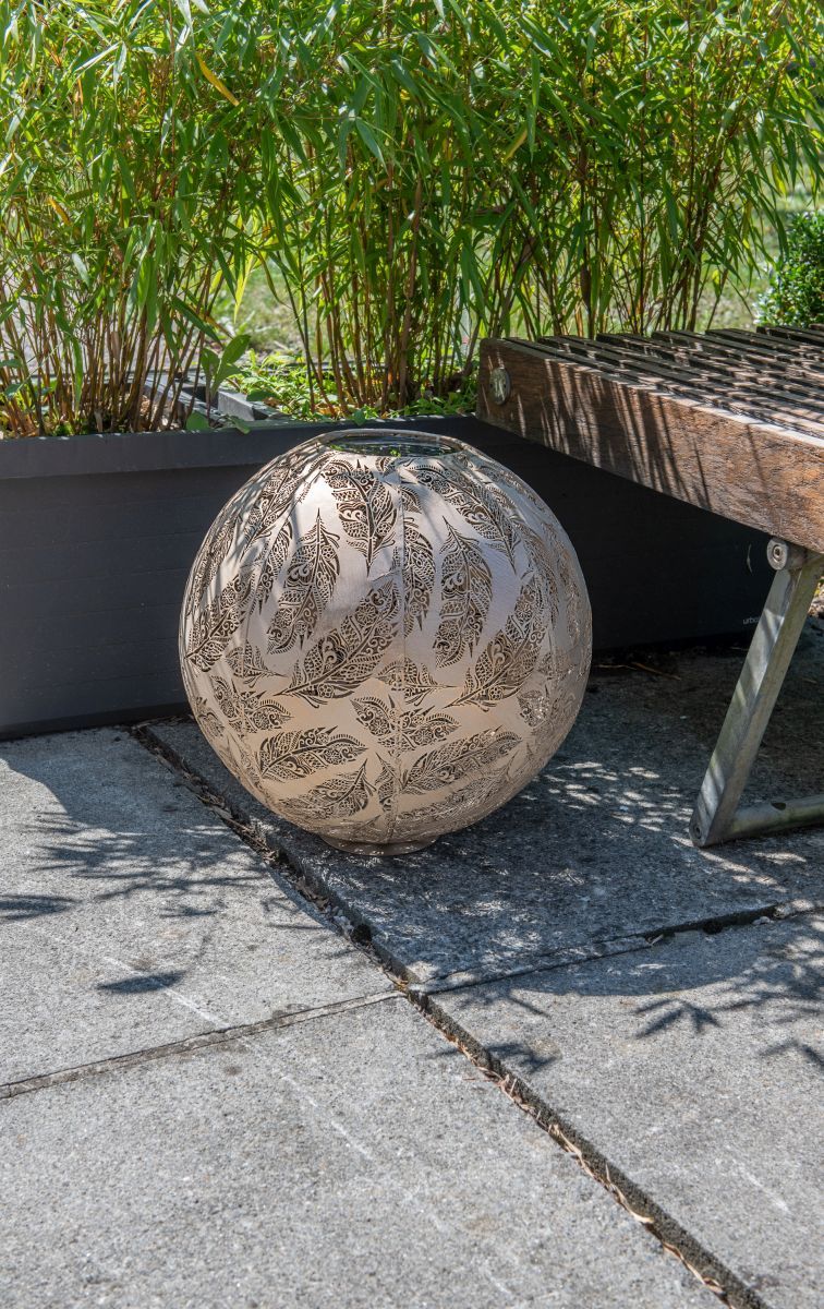 STT Solar Laterne Antic Ball Feder 40