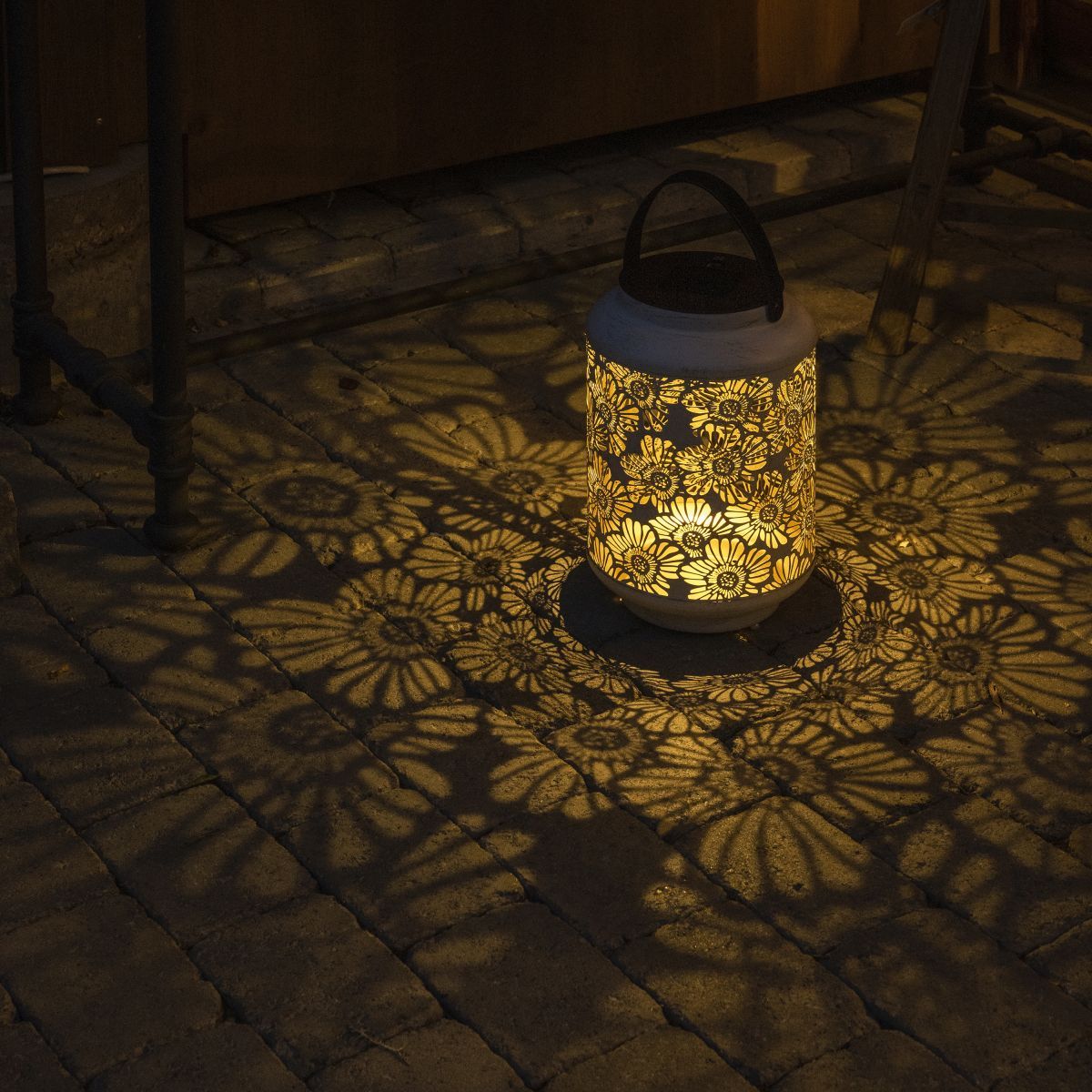 STT Solar Laterne Vintage Flower