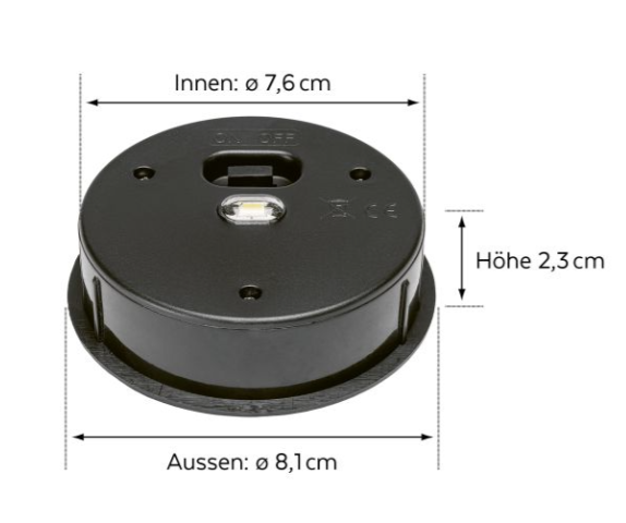 STT Ersatzpanel zu Solarlaterne Ø 8 cm