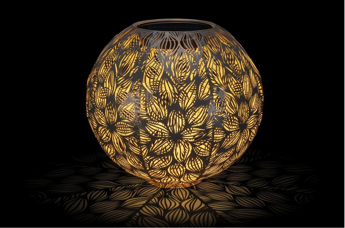 STT Solar Laterne Antic Ball Flora Ø 30 cm