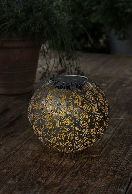 STT Solar Laterne Antic Ball Flora Ø 30 cm
