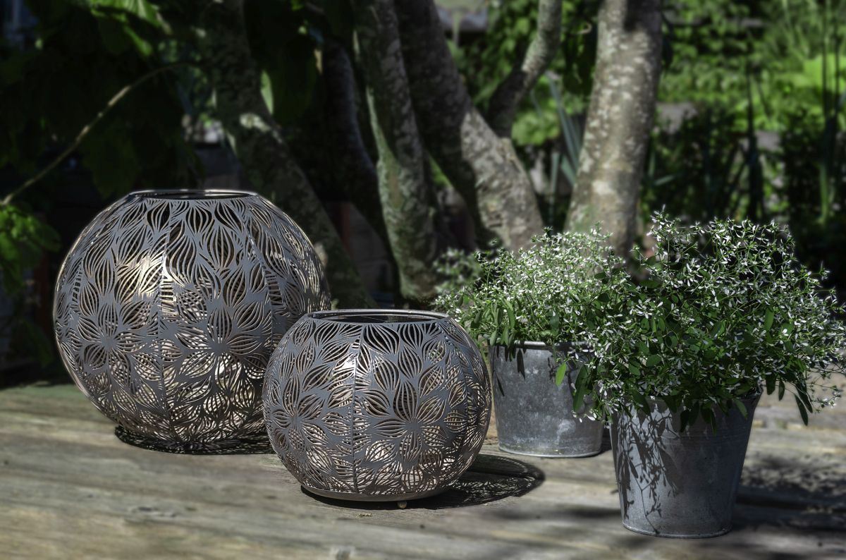 STT Solar Laterne Antic Ball Flora Ø 30 cm