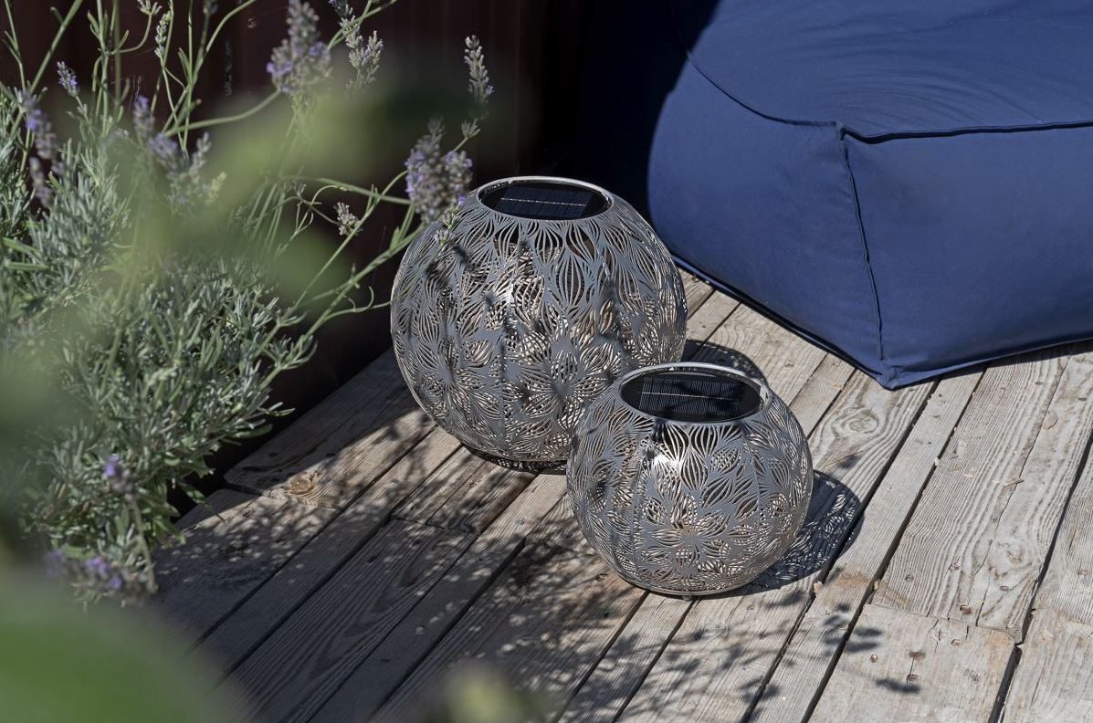 STT Solar Laterne Antic Ball Flora Ø 30 cm