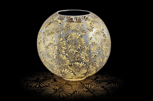 STT Solar Laterne Antic Ball Blossom, Ø 30 cm