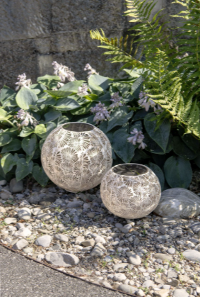 STT Solar Laterne Antic Ball Blossom, Ø 30 cm