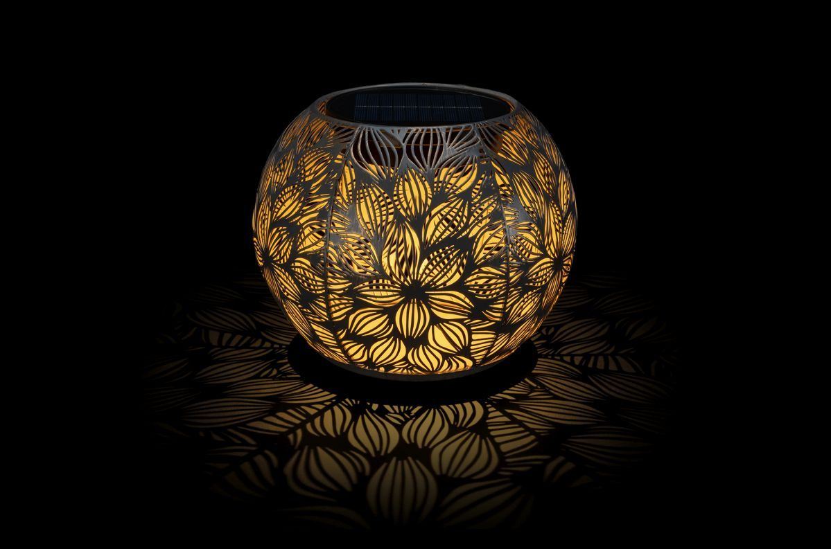 STT Solar Laterne Antic Globe Flora