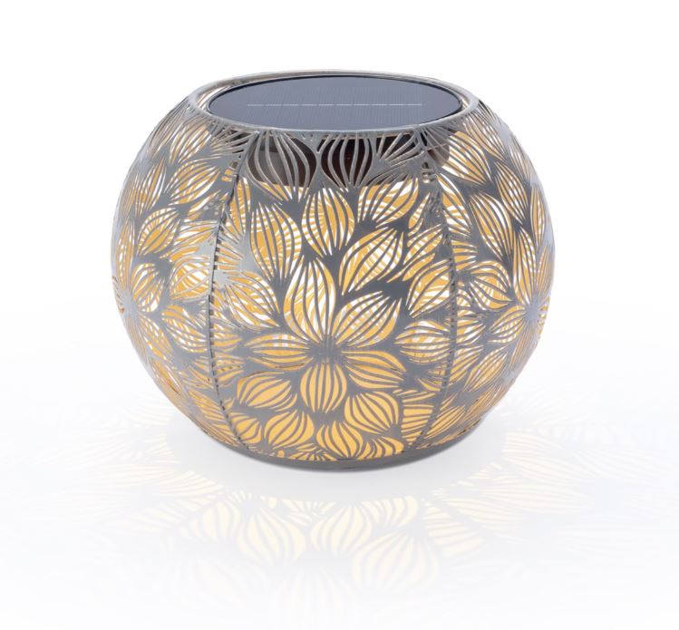 STT Solar Laterne Antic Globe Flora
