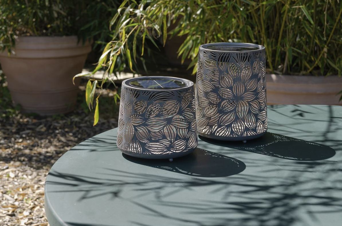 STT Solar Laterne Antic Mini Flora