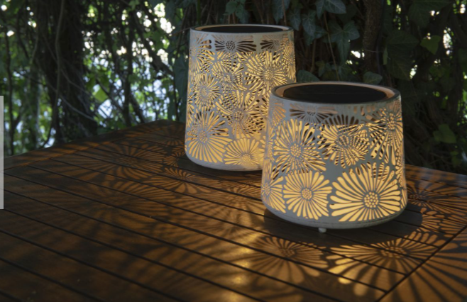 STT Solar Laterne Antic Mini Blossom