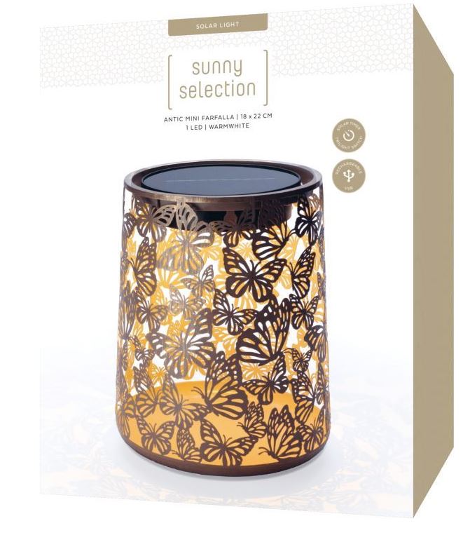 STT Solar Laterne Antic Mini Farfalla