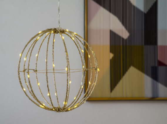 STT Svenja 3D Ball, Ø 20 cm, gold, für Innen