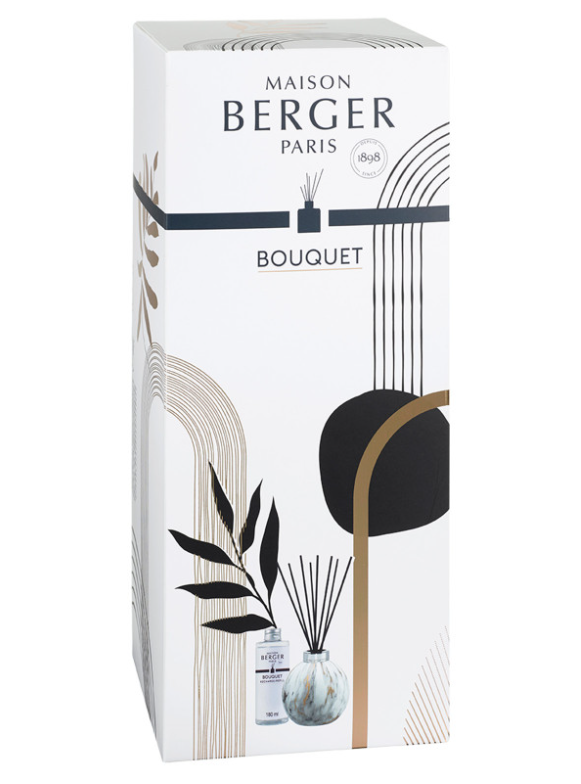 Maison Berger Duftstäbchen Marbrure weiss mit Duft Liliflora