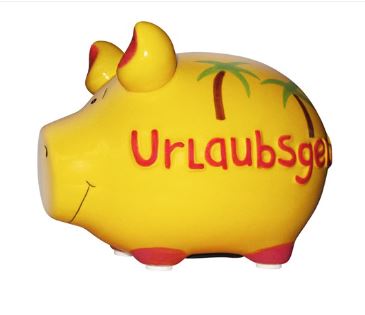Sparschwein klein Urlaubsgeld