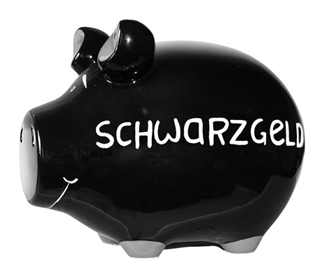 Sparschwein klein Schwarzgeld<br>