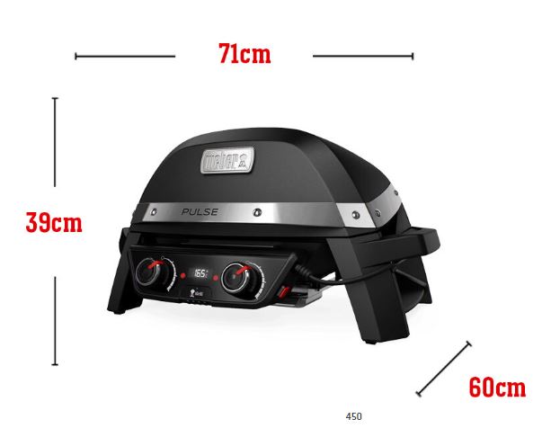 Weber Elektrogrill Pulse 1000 Black, 81010094
