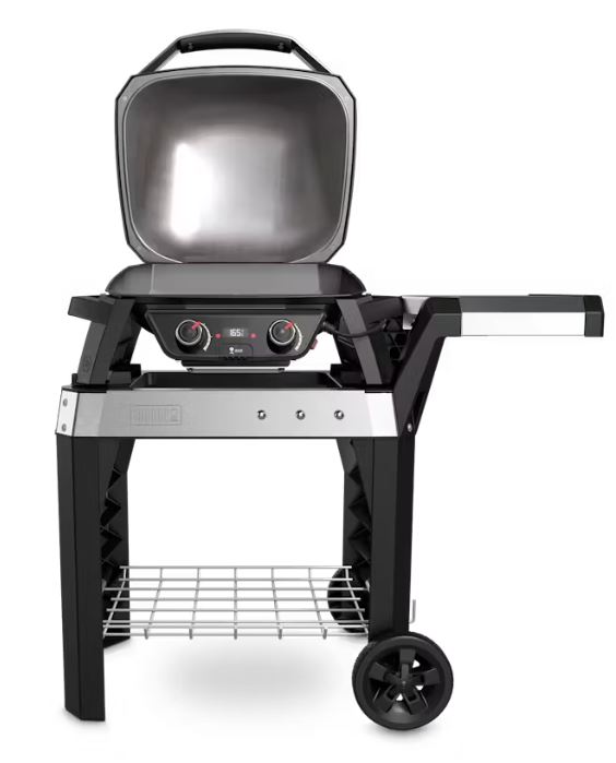 Weber Elektrogrill Pulse 2000 Black mit Rollwagen 85010094