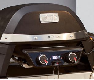 Weber Elektrogrill Pulse 2000 Black mit Rollwagen 85010094