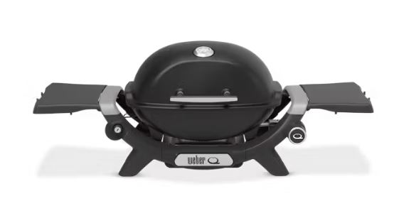 Weber Q 1200N Gasgrill mit Seitentischen, Black