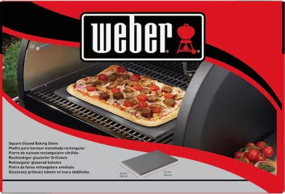 Weber Pizzastein glasiert rechteckig