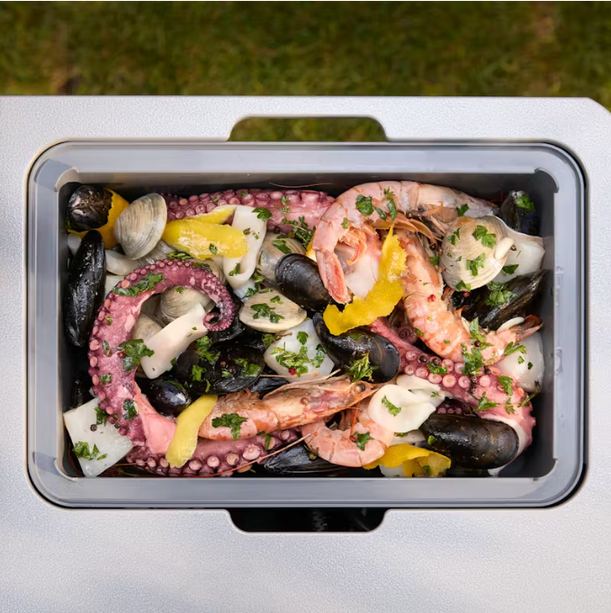 Weber Works Aufbewahrungsbox mit Schneidebrett-Deckel