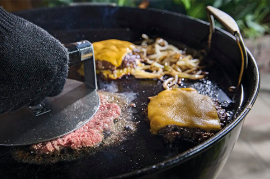 Weber Burgerpresse Edelstahl