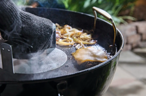 Weber Burgerpresse Edelstahl