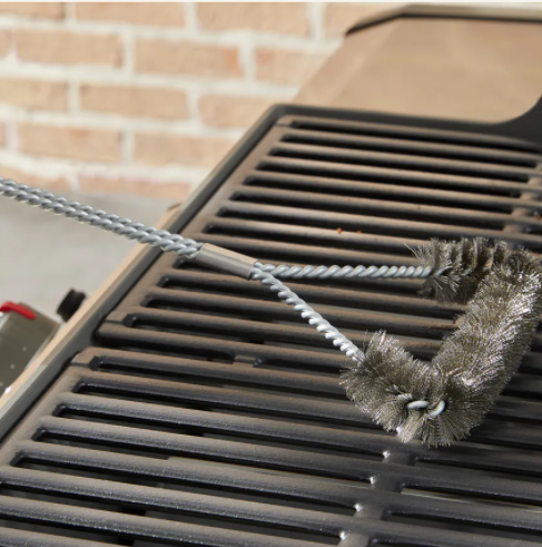 Grillbürste dreiseitig, 45 cm