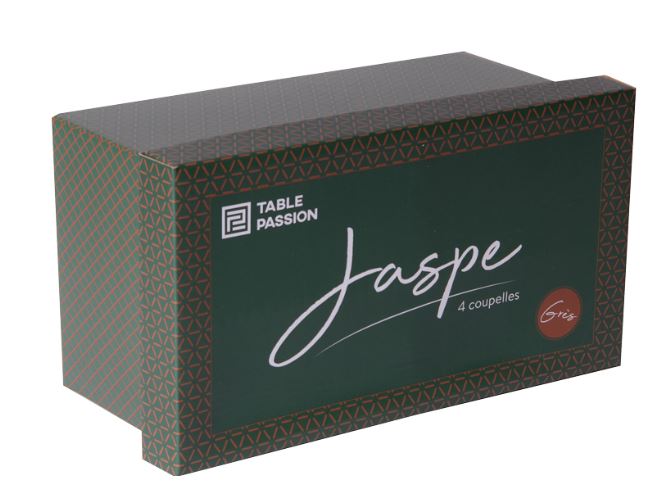 Table Passion 4-er Set Schalen Jasper Ø 12 cm grün