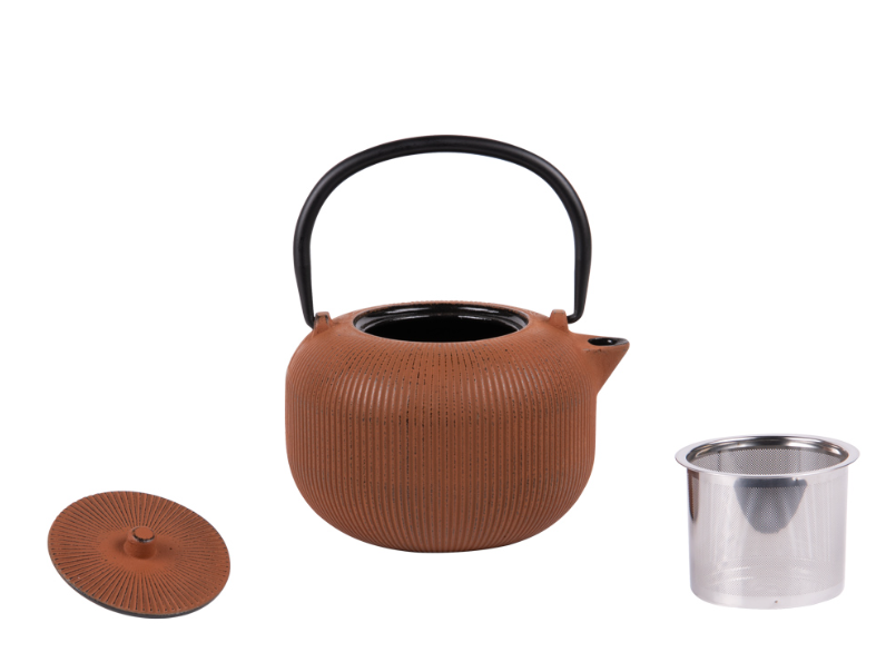 Trend’Up Teekrug 1 Liter Gyokuro Camel aus Gusseisen mit Teesieb