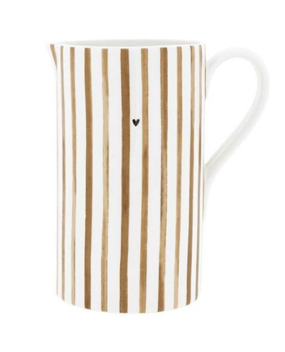 Bastion Collections Krug weiss mit Streifen 20 cm