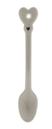 Bastion Collections Löffel klein beige mit Herz 10 cm