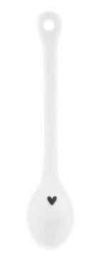 Bastion Collections Löffel klein weiss mit Herz 10 cm