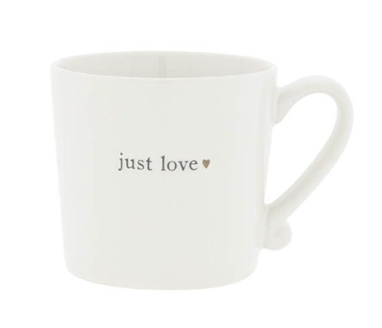 Bastion Collections Tasse weiss “Just Love” 8 x 7 cm