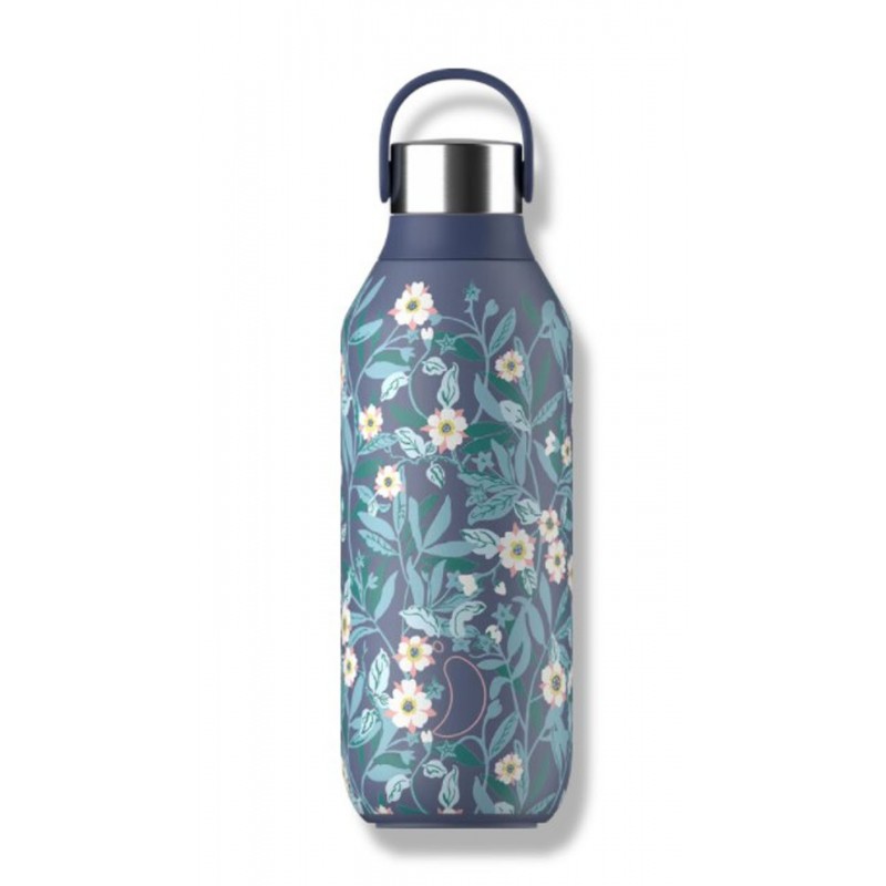 Chilly's Bottle Series 2 Brighton Blossom Whale Blue 500 ml<br>