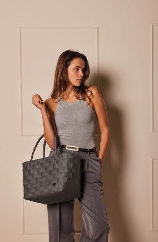 HANDED BY Einkaufstasche Paris dark grey
