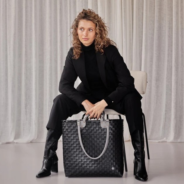 HANDED BY Einkaufstasche Dual Shopper black