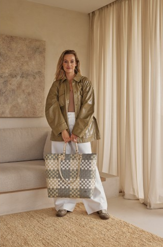HANDED BY Einkaufstasche Dual mix Shopper sage green