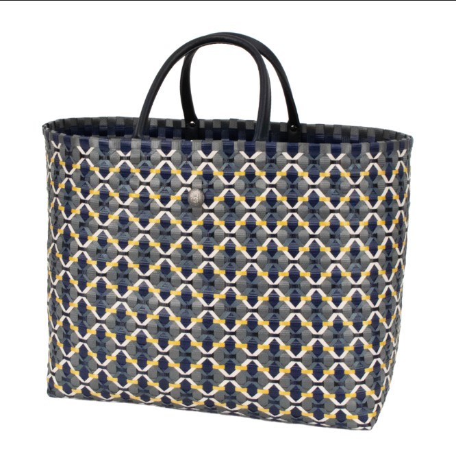 HANDED BY Einkaufstasche Gem Shopper navy pattern, Limited Edition