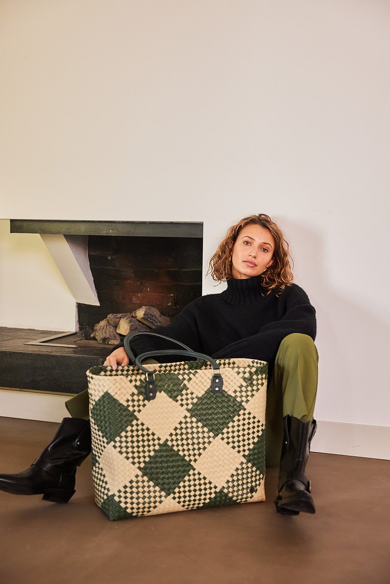 HANDED BY Einkaufstasche Avenue Shopper hunting green
