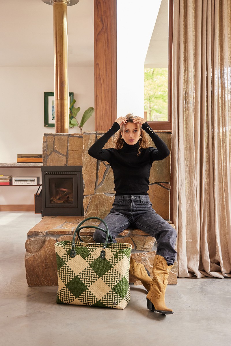 HANDED BY Einkaufstasche Avenue Shopper hunting green
