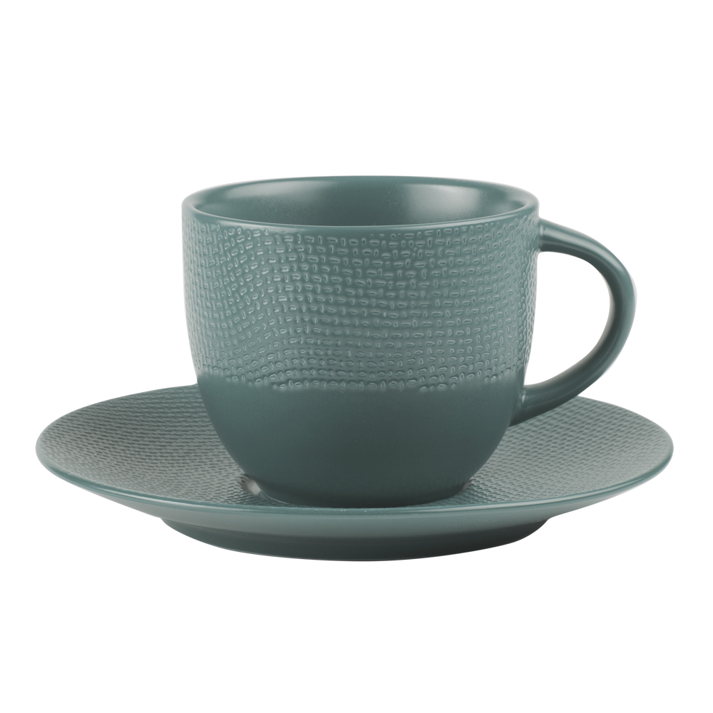 Tasse mit Unterteller 22 cl Vésuvio blau
