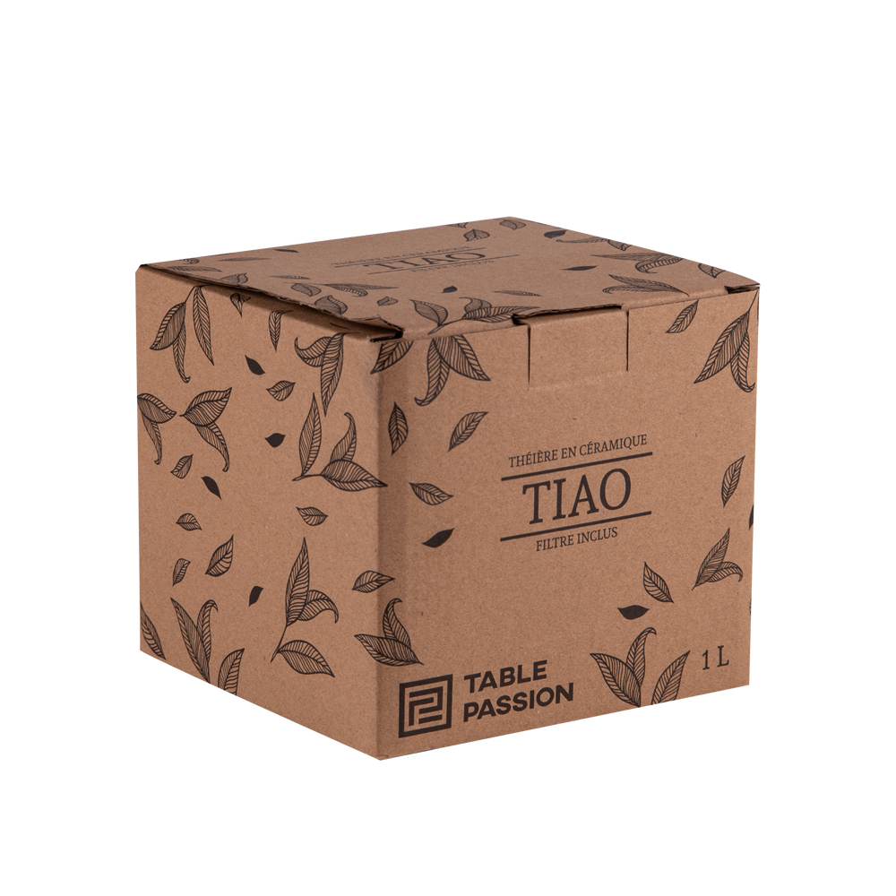 Table Passion Teekannenset Mao 0,9 l und 4 Tassen, schwarz