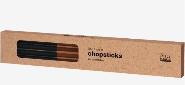 ASA Essstäbchen 2er Set Holz mit Nylongriff