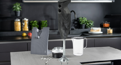 Bamix Stabmixer M200 SwissLine Special Edition C, oak charcoal