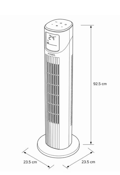 Furber Turmventilator Torrevento grau