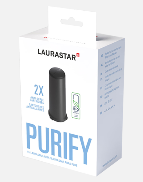 Laurastar Antikalk-Kartuschen zu AURA, 2er-Paket