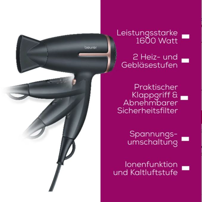 Beurer Reisehaartrockner HC 25