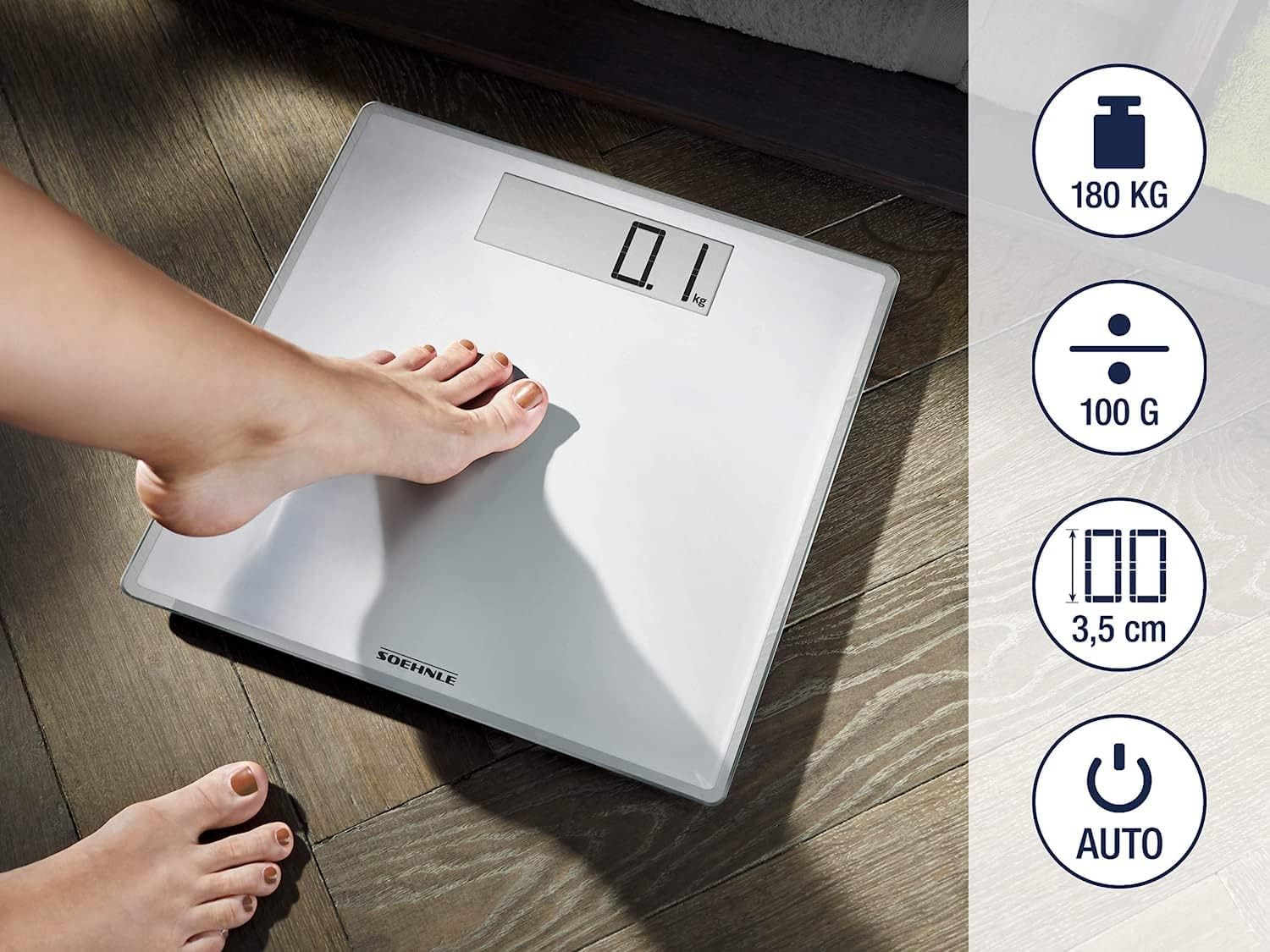 Soehnle Personenwaage Style Sense Comfort 100 weiss