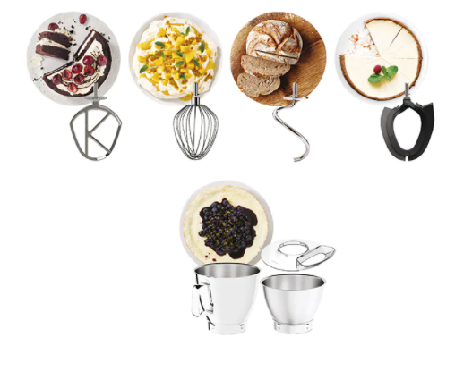 Kenwood Titanium Chef Baker XL  KVL85.124SI Küchenmaschine, 1200 Watt